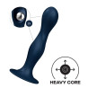 Satisfyer Plug Double Ball-R 17 x 3.5cm Bleu